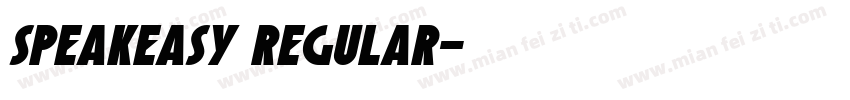 speakeasy regular字体转换
